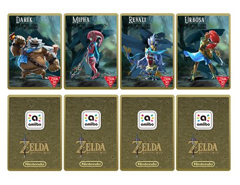 Printable Zelda Amiibo Cards